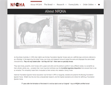 Tablet Screenshot of nfqha.com